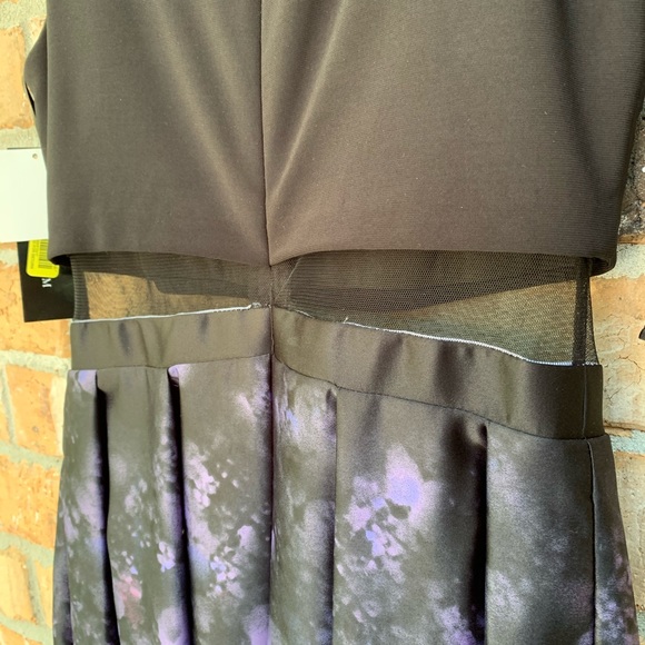 Betsy&Adam Jersey Satin Popover Floral Ombre Maxi - Picture 12 of 14